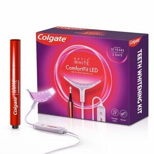 Colgate Optic White LED Whitening Kit and Toothpaste